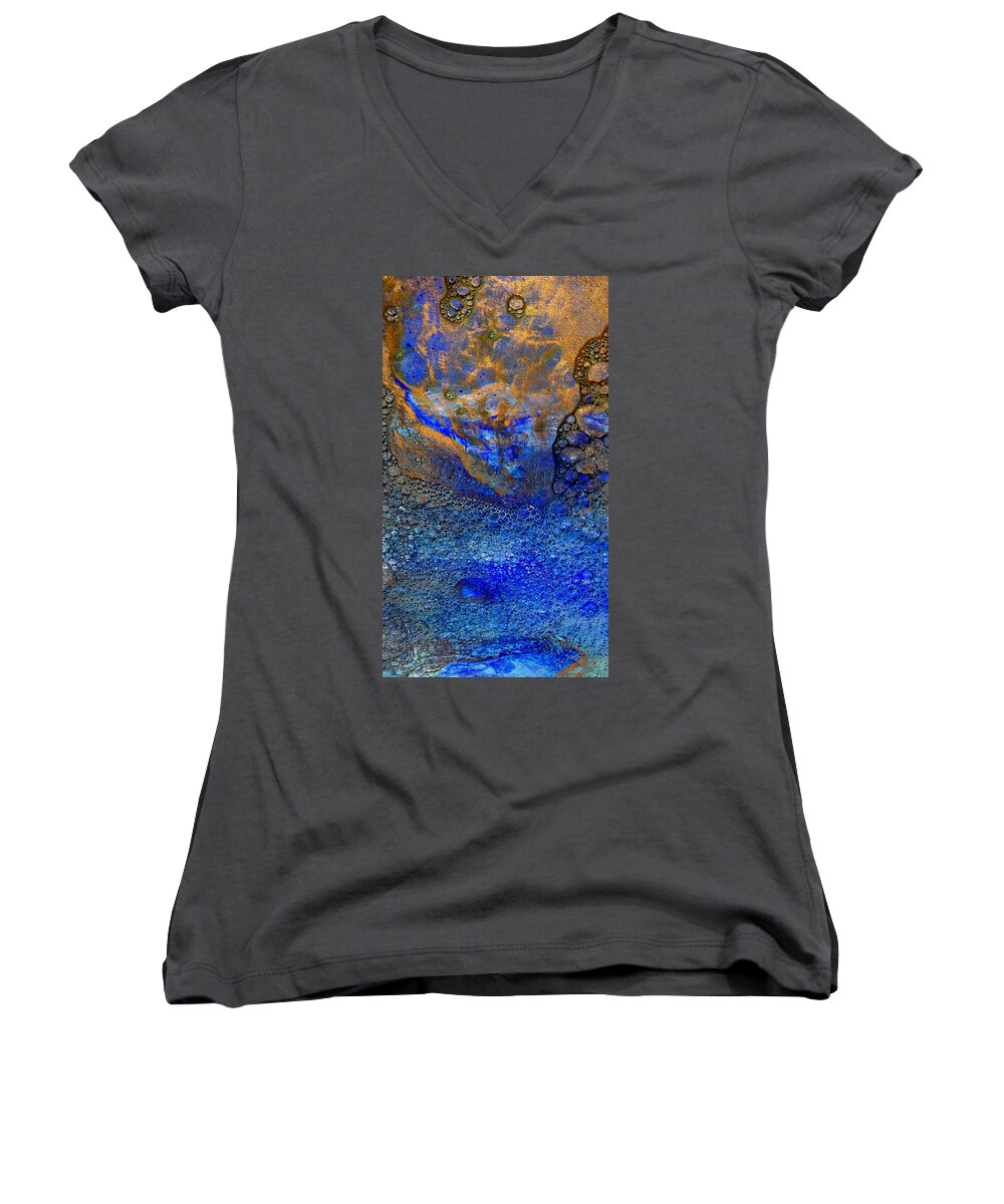 Elements Women's V-Neck featuring the painting Untitled 28 by Tia McDermid