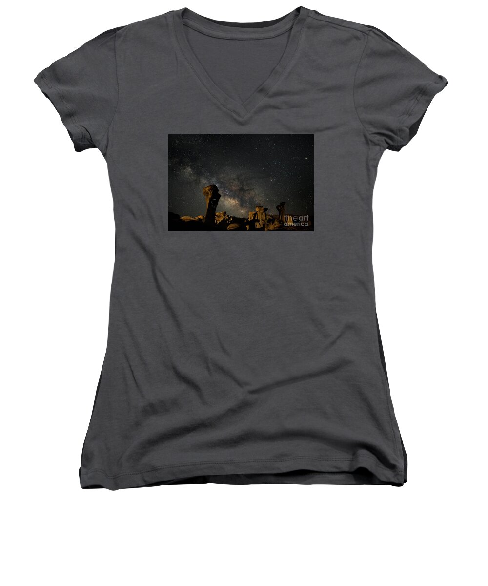 New Mexico Landscapes Women's V-Neck featuring the photograph Valley of Dreams by Keith Kapple