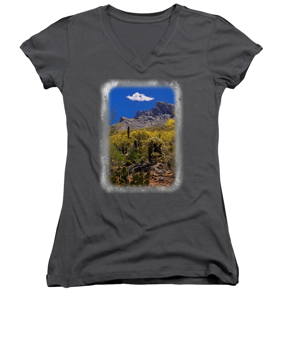 Design Women's V-Neck featuring the photograph Valley View No.2 by Mark Myhaver