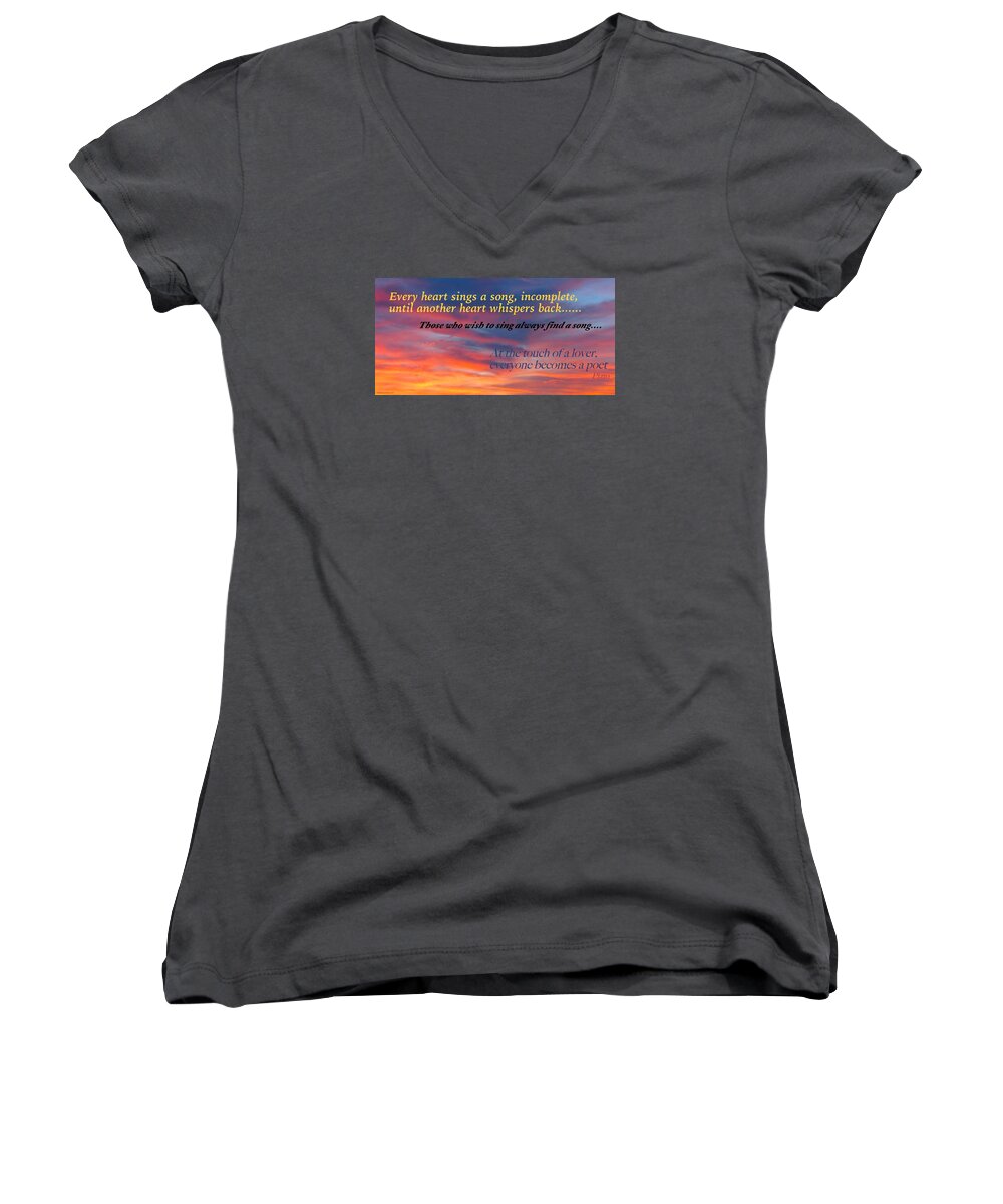  Women's V-Neck featuring the photograph Whisper by David Norman