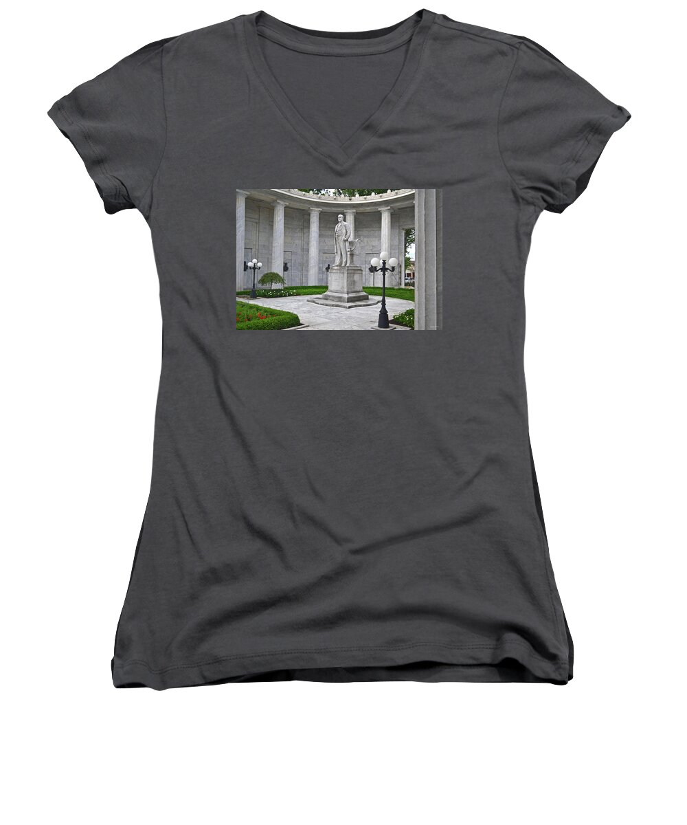 25th President Women's V-Neck featuring the photograph William McKinley Memorial 004 by George Bostian