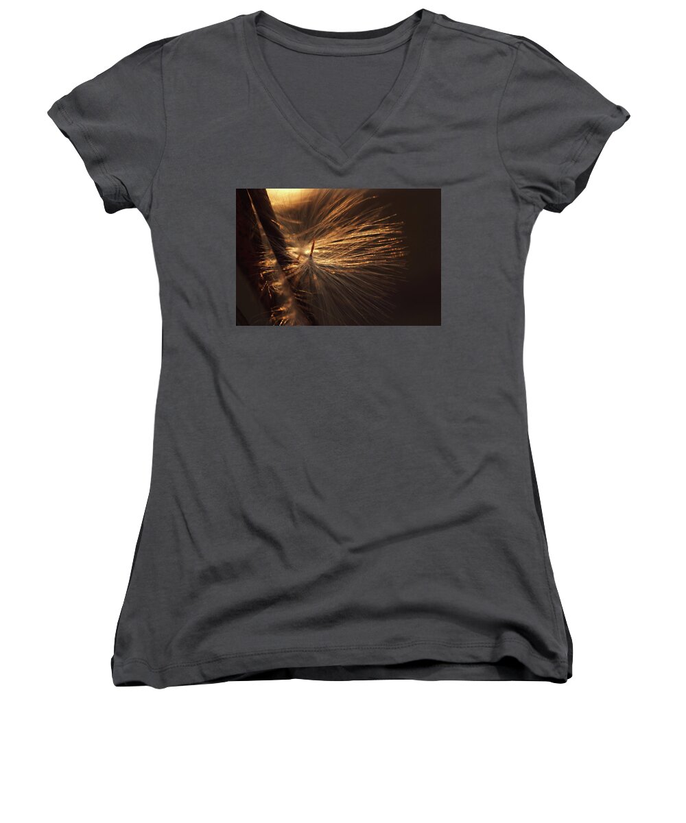 Windblown Women's V-Neck featuring the photograph Blowing by Michelle Wermuth