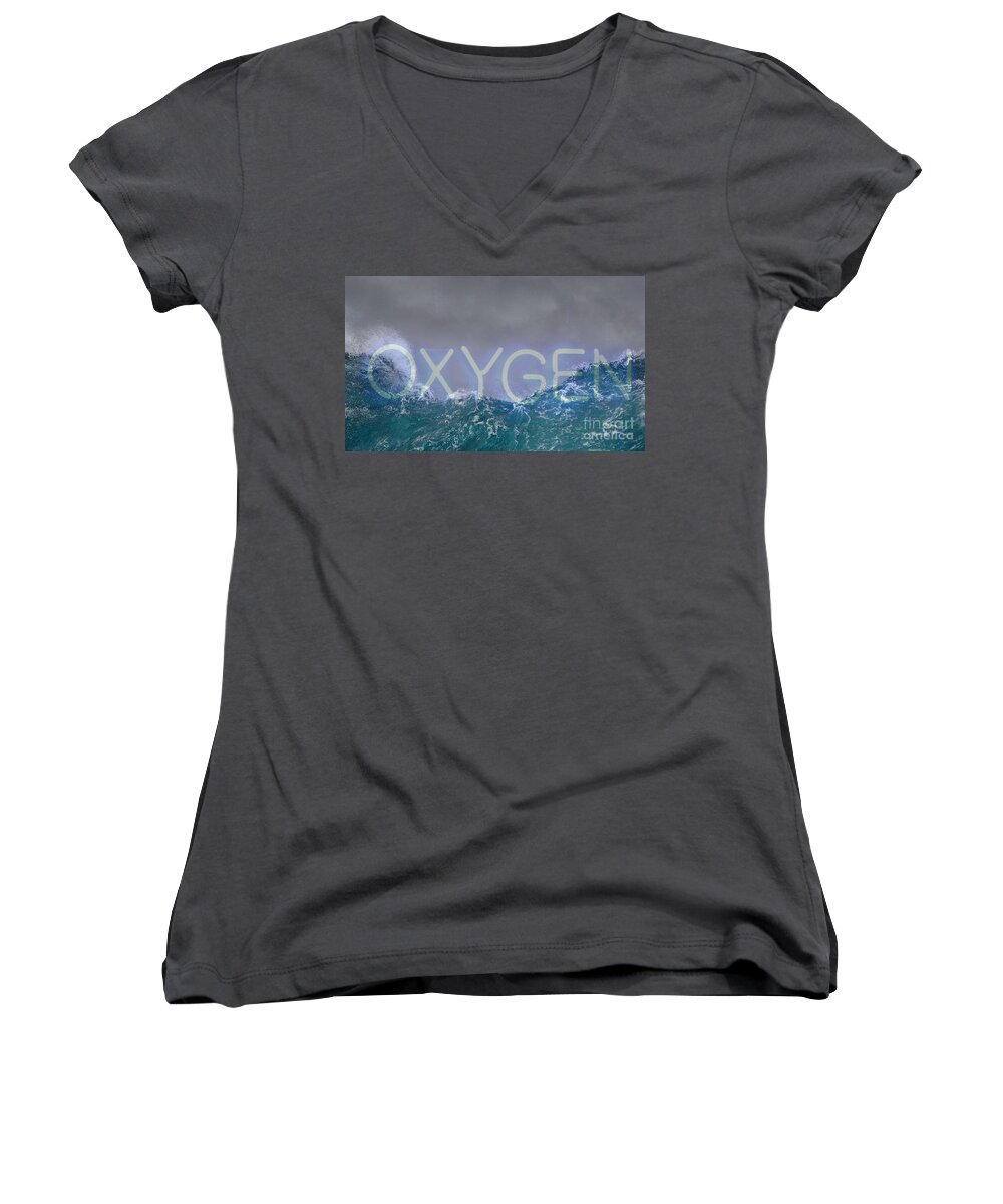  Women's V-Neck featuring the photograph Because It's Necessary by Kelly Awad