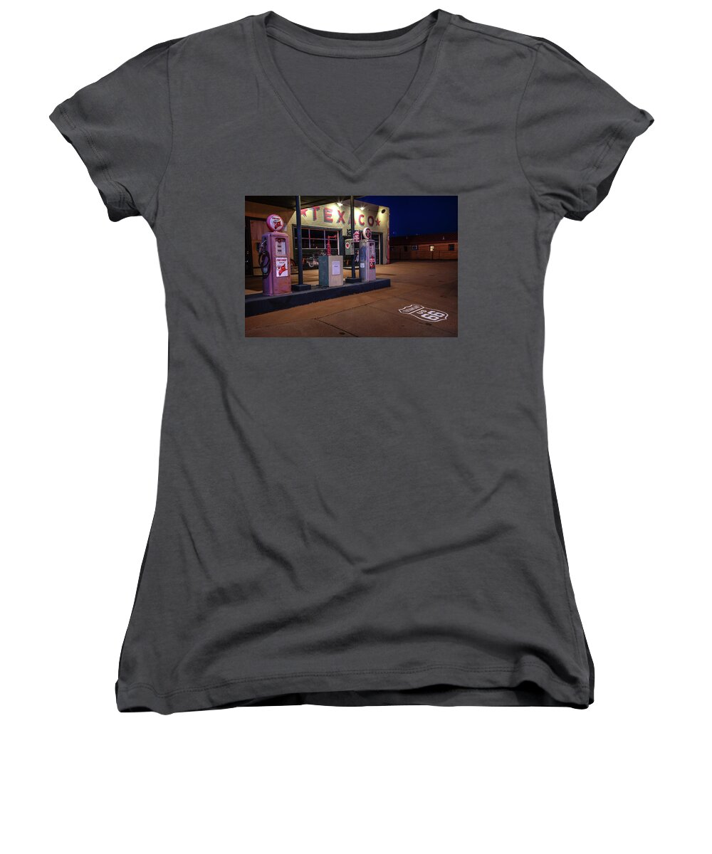 Classic Women's V-Neck featuring the photograph Fill It up by Andy Crawford