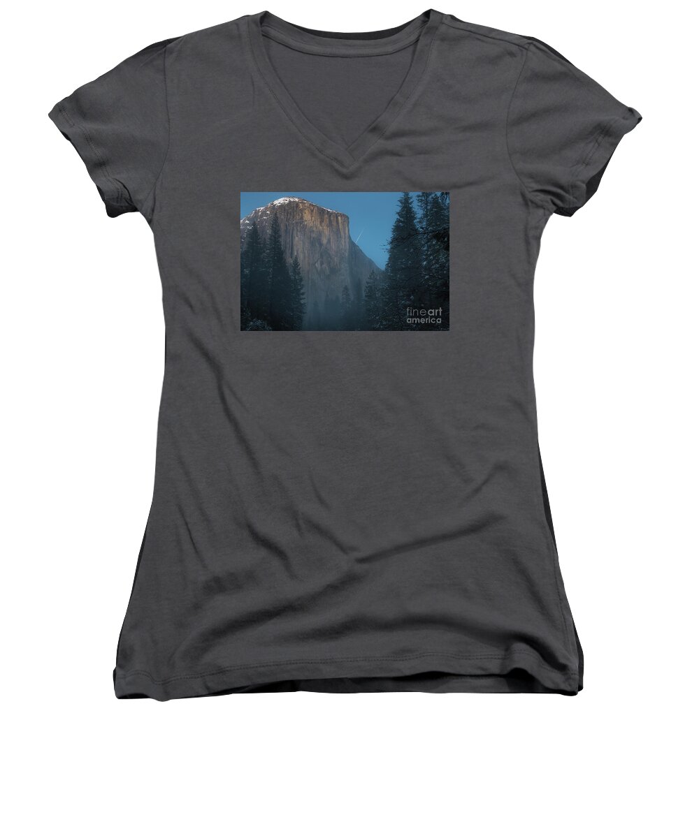  Women's V-Neck featuring the photograph Twilight by Vincent Bonafede