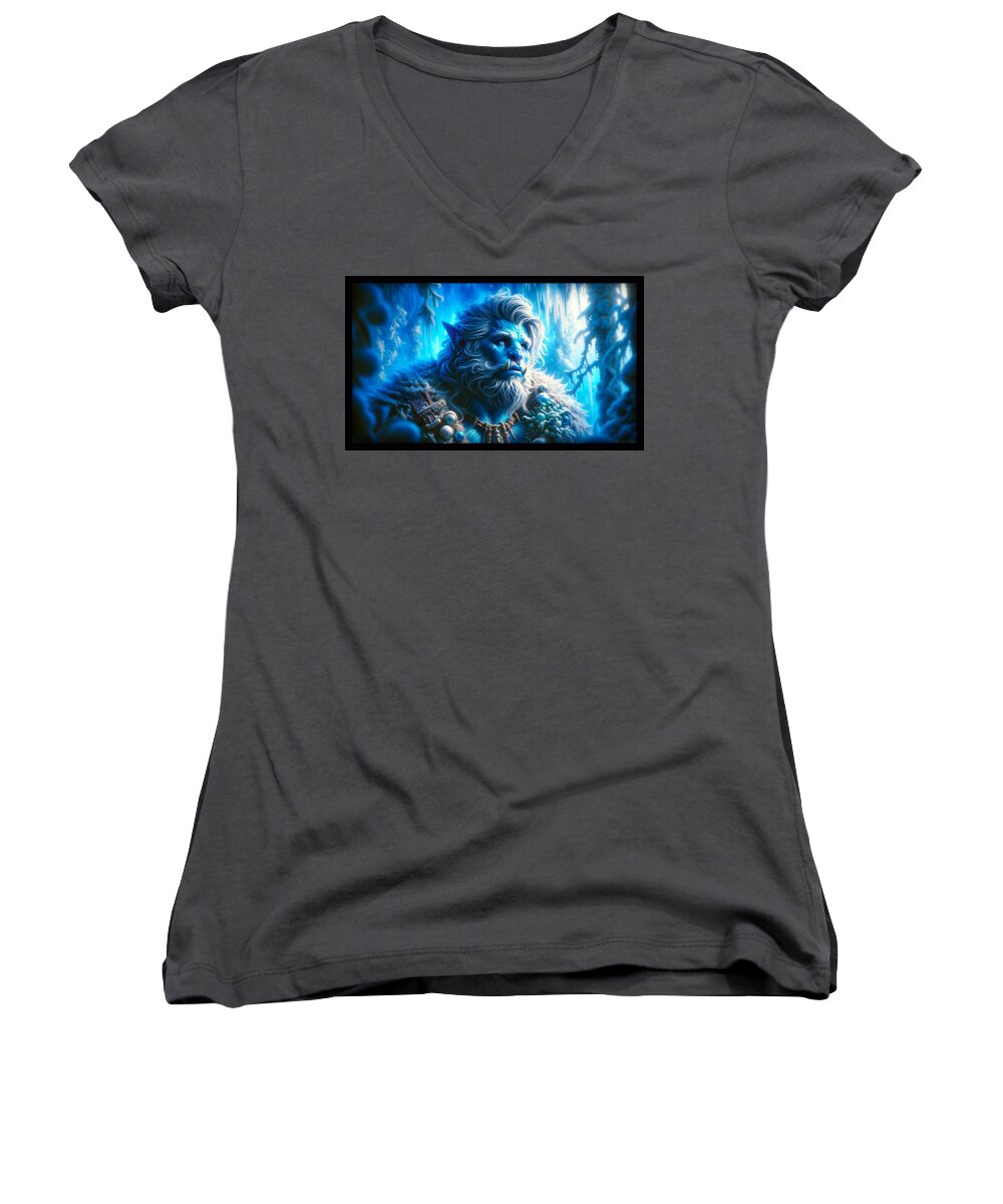 Ogre Women's V-Neck featuring the digital art Winter Magi by Shawn Dall