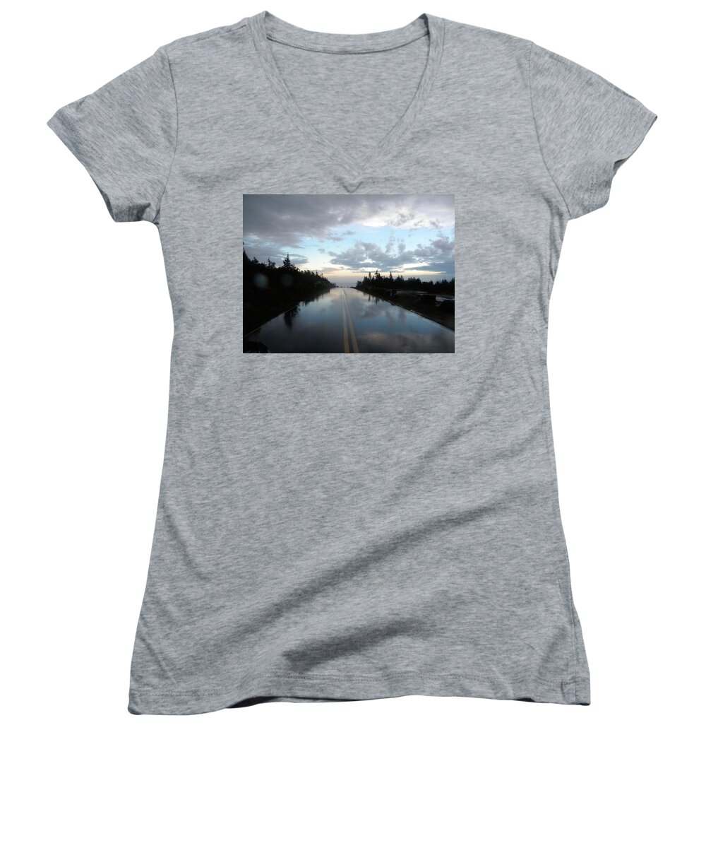Maine Women's V-Neck featuring the photograph After the Storm #1 by James Petersen