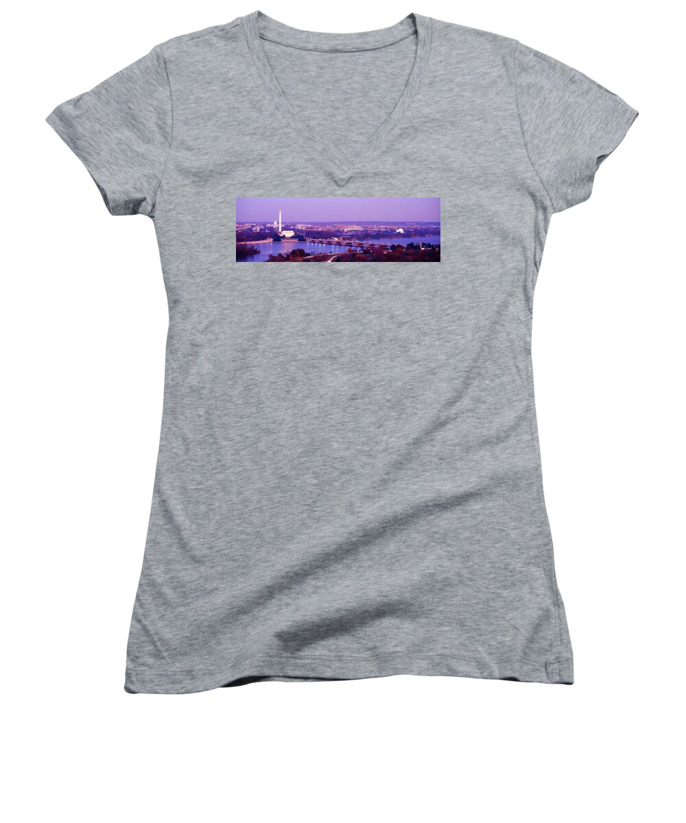 Photography Women's V-Neck featuring the photograph Washington Dc #1 by Panoramic Images
