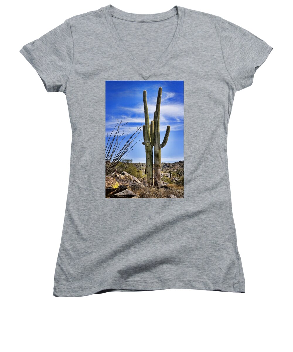 Loving Couple Women's V-Neck featuring the photograph Loving Couple by Kelley King