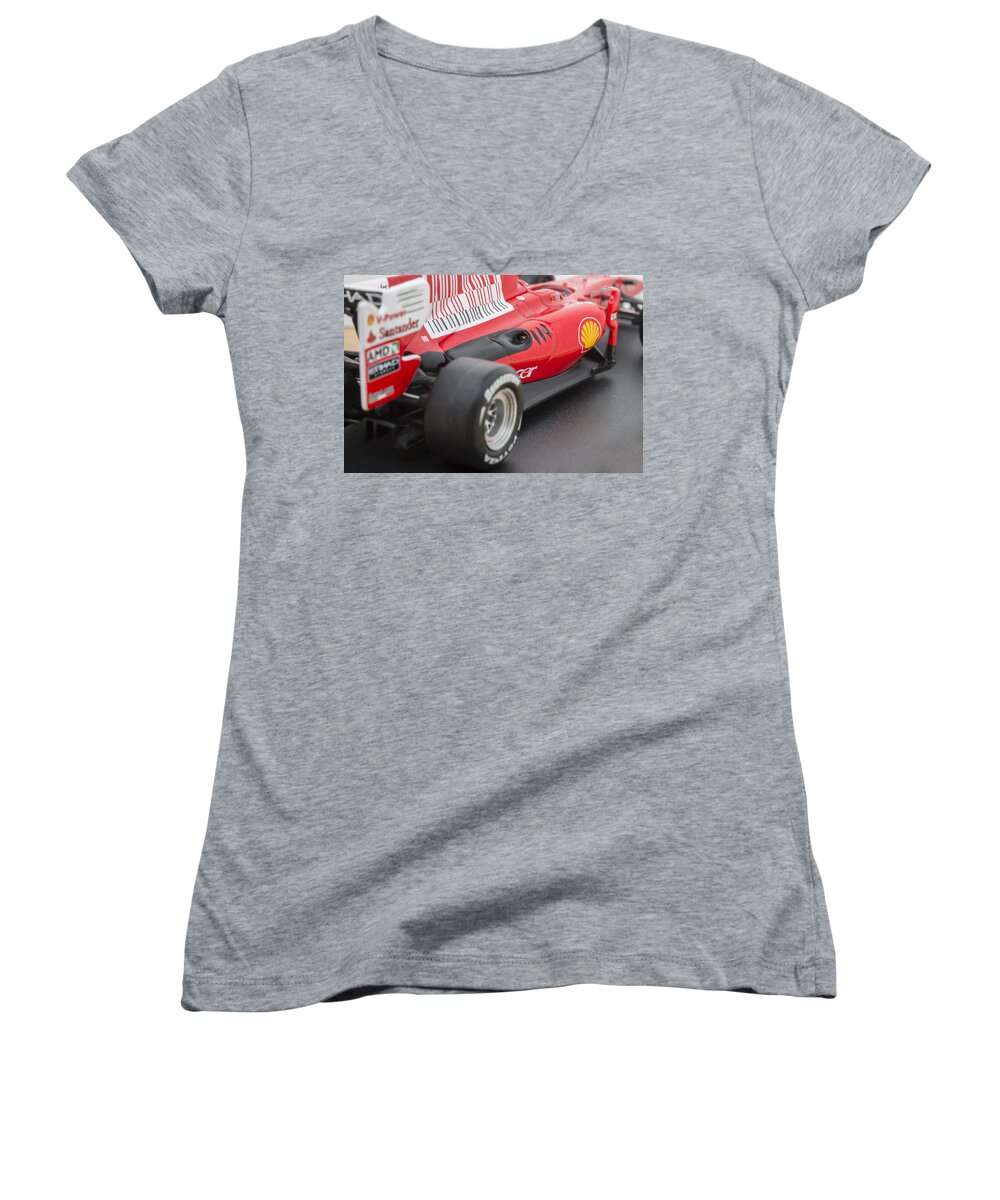 Car Women's V-Neck featuring the photograph Ferrari F10 #7 by Paulo Goncalves