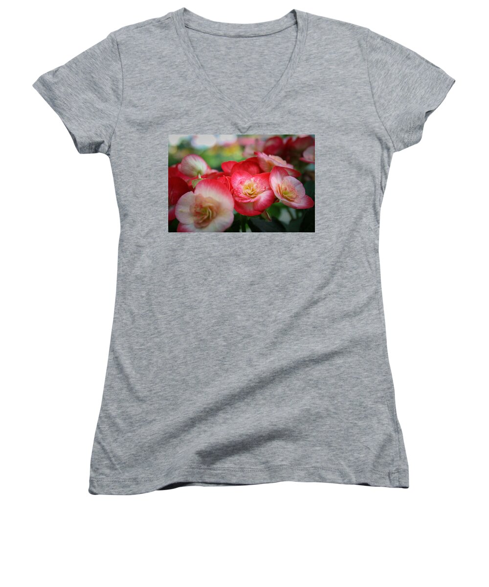 Soft Women's V-Neck featuring the photograph Color Soft by Jeff Mize