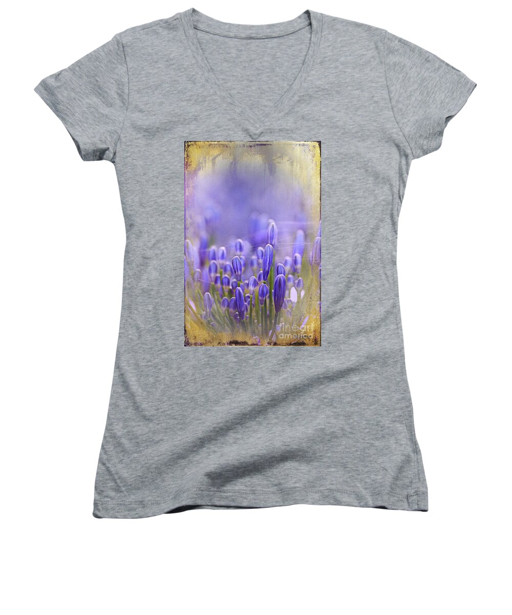  Blue Women's V-Neck featuring the photograph Feelin' blue ... by Chris Armytage