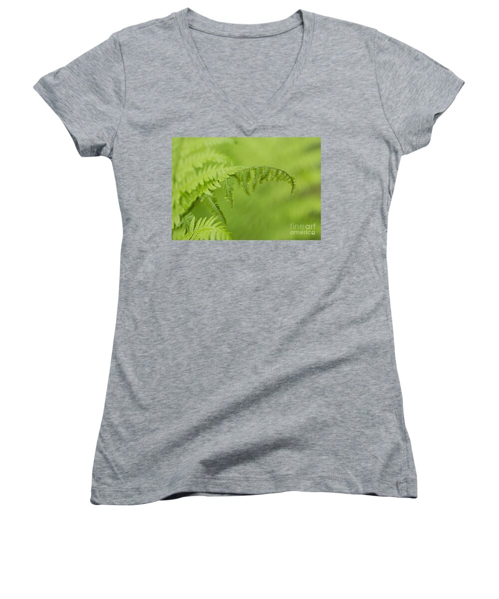 Fern Women's V-Neck featuring the photograph Fern by Alana Ranney