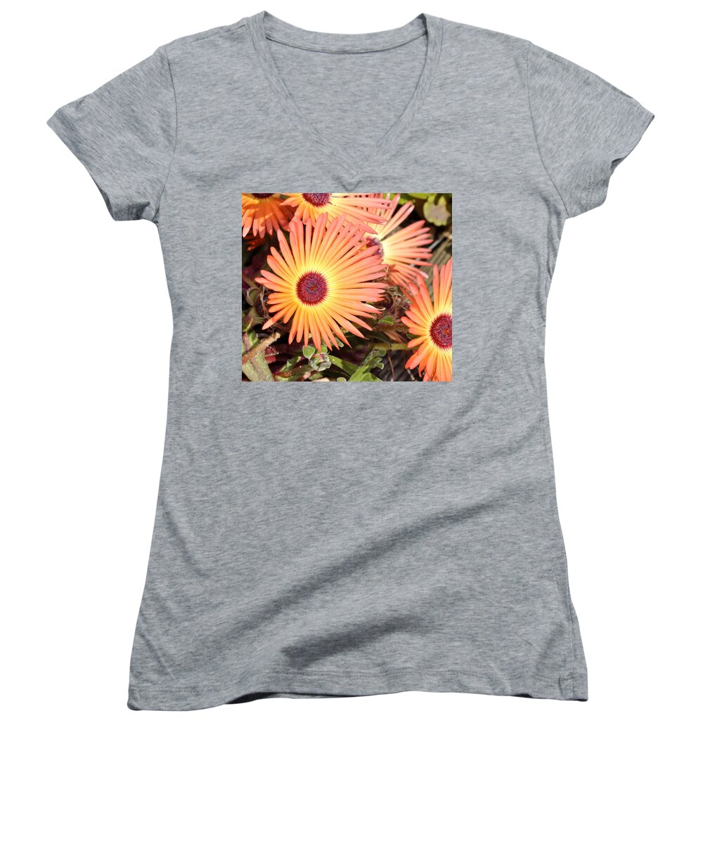 Flowers Women's V-Neck featuring the photograph Floral by Cathy Mahnke