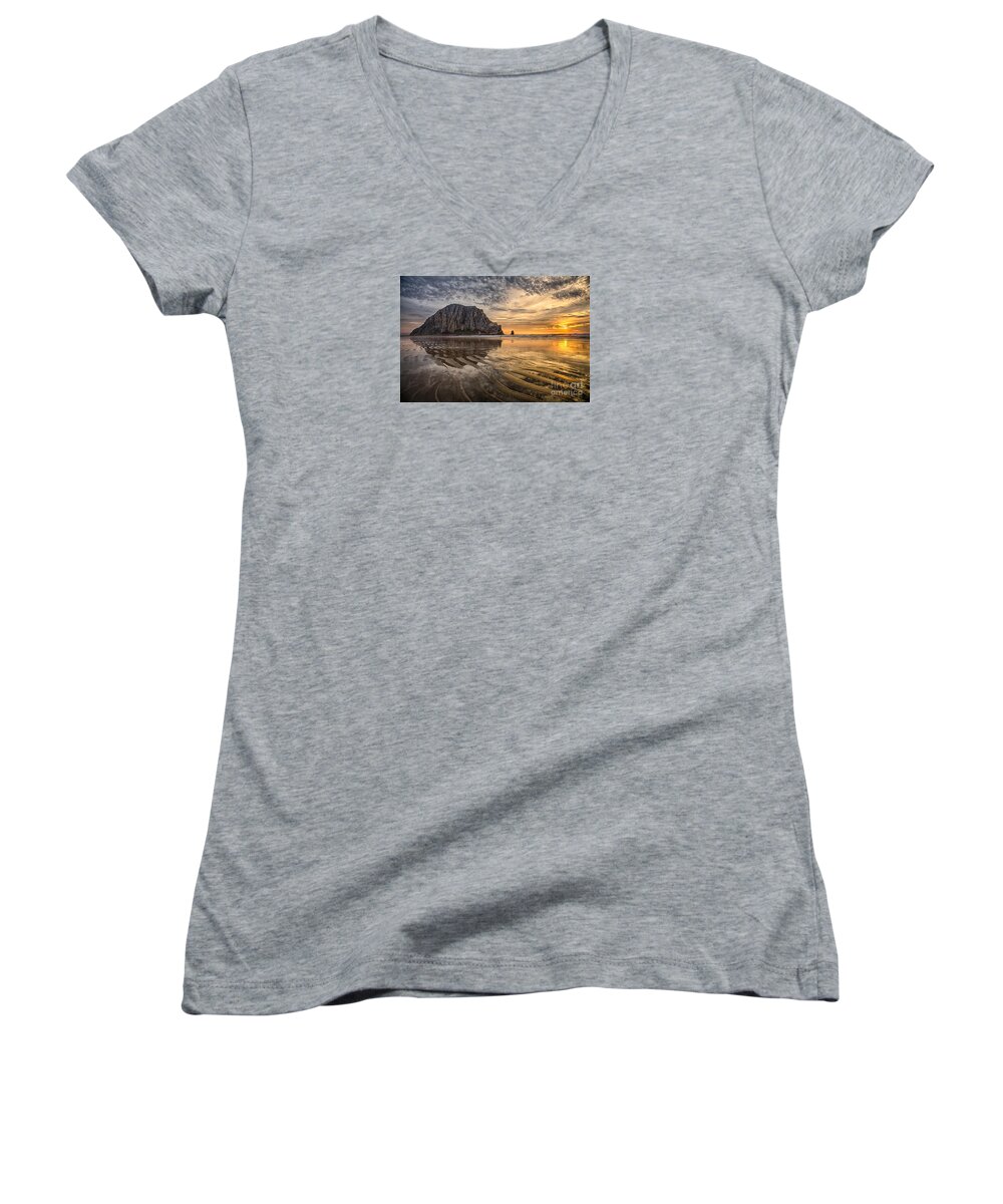 California Women's V-Neck featuring the photograph Glorious by Alice Cahill