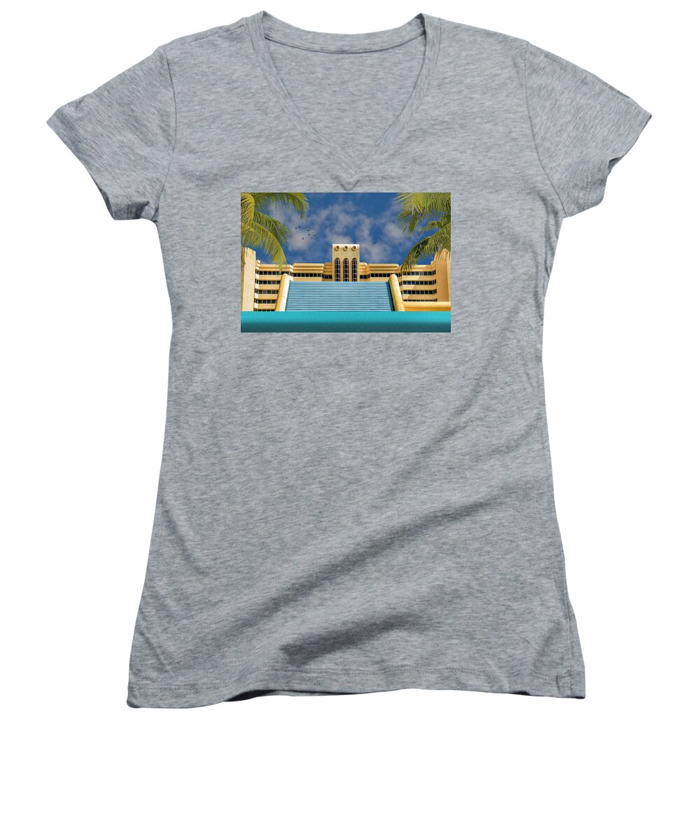 Home For The Winter Women's V-Neck featuring the photograph Home For The Winter by Paul Wear