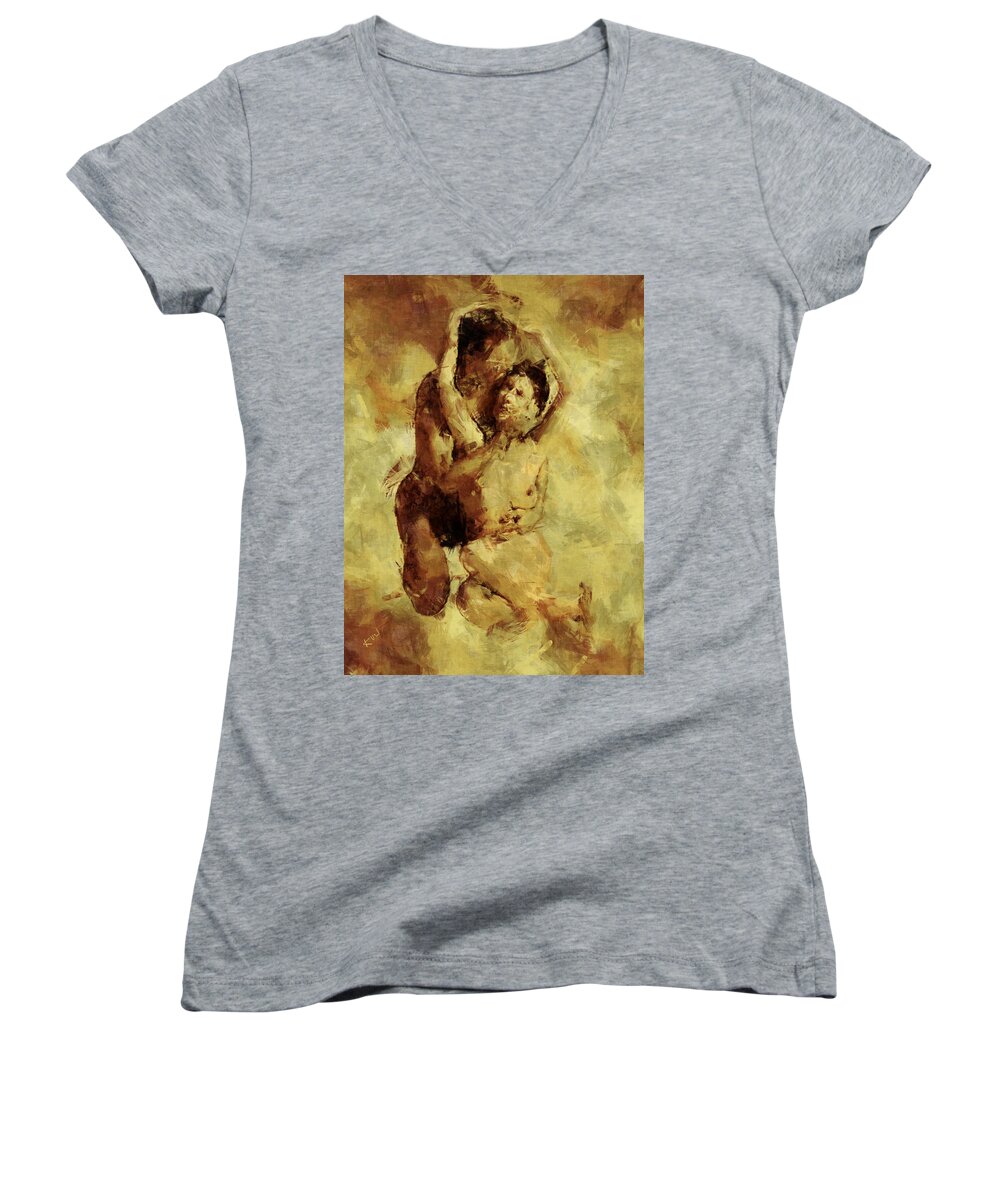Love Women's V-Neck featuring the photograph I Love You by Kurt Van Wagner