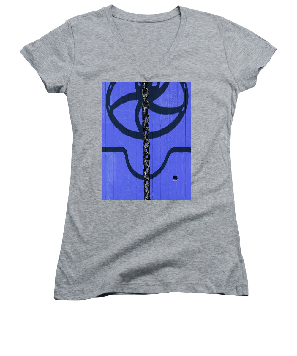Photography Women's V-Neck featuring the photograph I Think It's a Hoist by Paul Wear