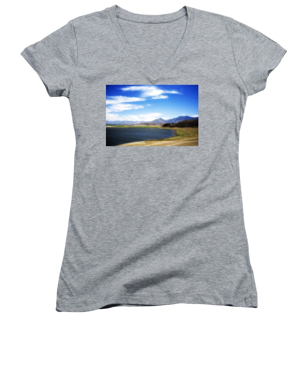Lake Women's V-Neck featuring the photograph Lake Isabella by Hugh Smith