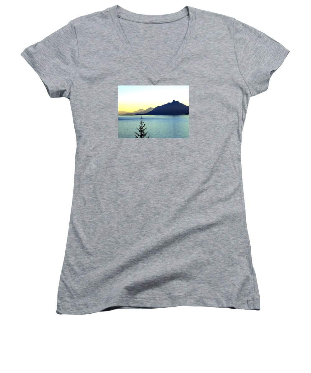 Vancouver Women's V-Neck featuring the photograph Magnificent Howe Sound by Will Borden