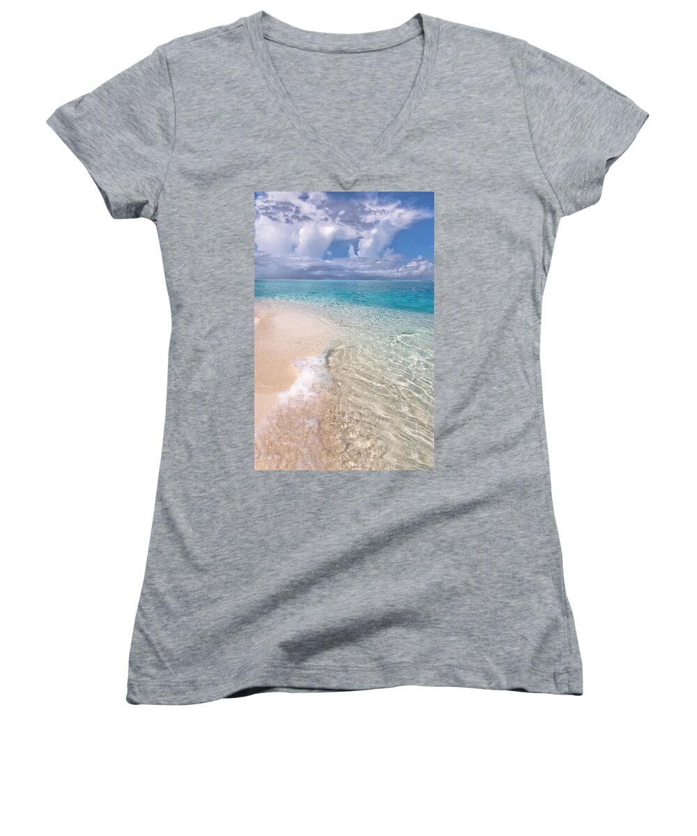 Nature Women's V-Neck featuring the photograph Natural Wonder. Maldives by Jenny Rainbow