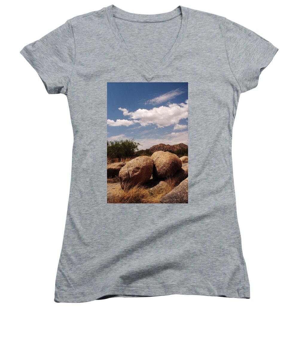 Landscape Women's V-Neck featuring the photograph Perfect Pairing by Michael McGowan