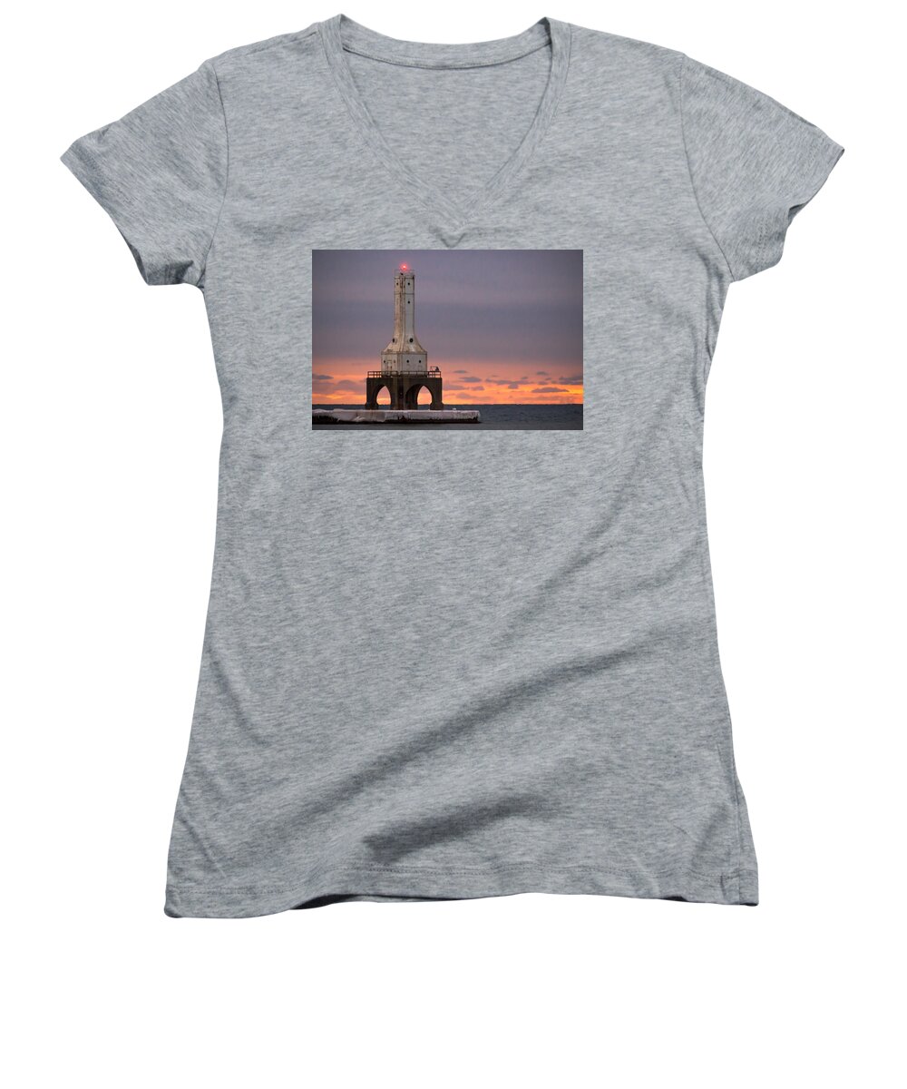 Sunrise Women's V-Neck featuring the photograph Rainbows of Color by James Meyer
