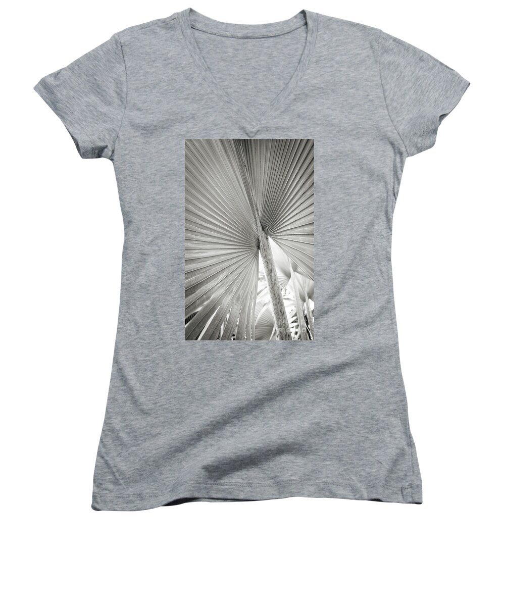 Shapes Of The Tropics Women's V-Neck featuring the photograph Shapes of Hawaii 8 by Ellen Cotton