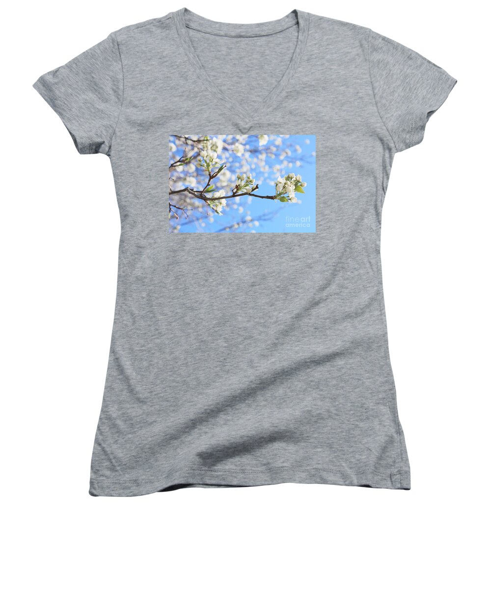 Spring Women's V-Neck featuring the photograph Spring by Barbara Dean