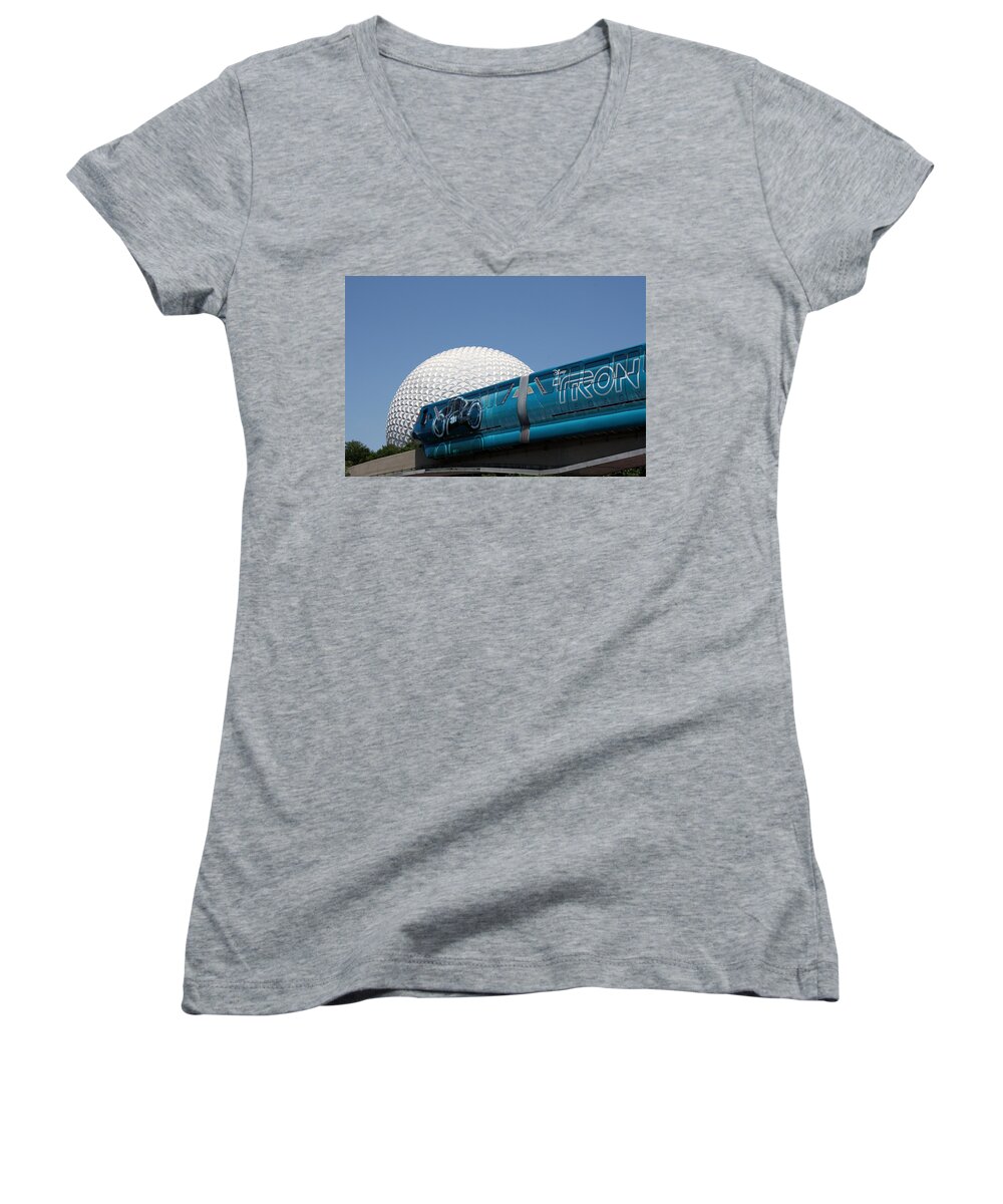Tron Women's V-Neck featuring the photograph The Future by David Nicholls