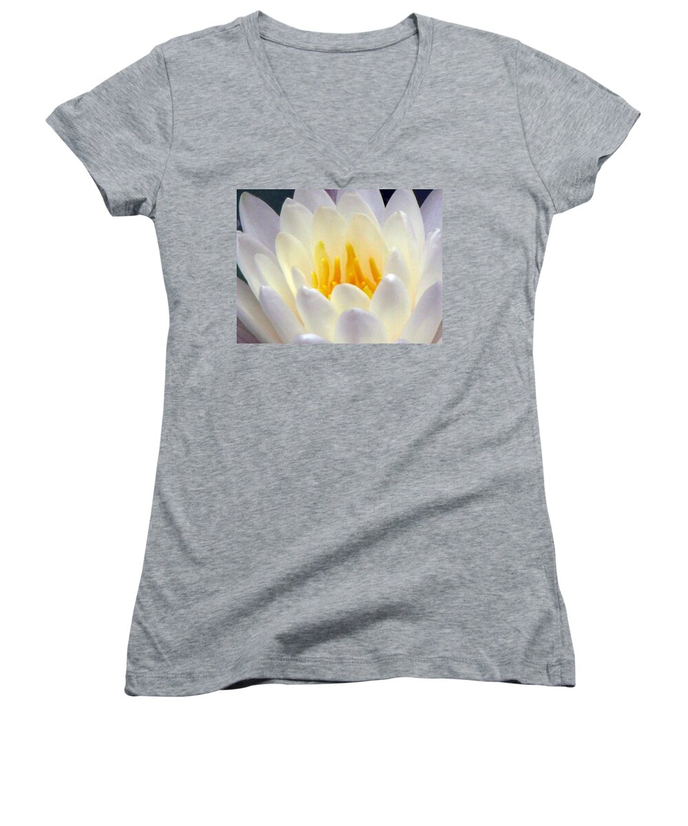 Water Lilies Women's V-Neck featuring the photograph The Water Lilies Collection - 11 by Pamela Critchlow