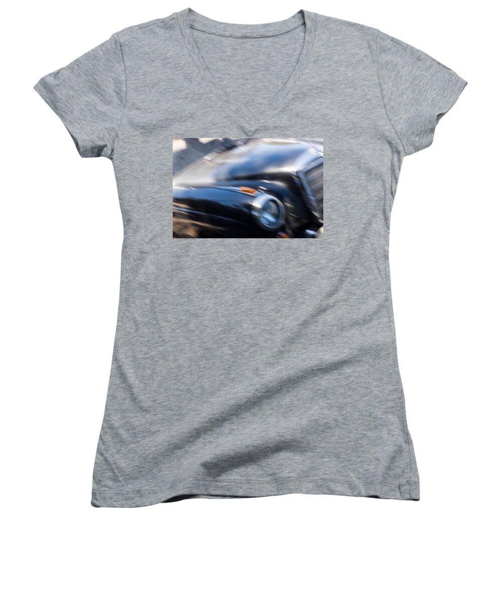 Impressionist Women's V-Neck featuring the photograph To Journey through Space and Time by Alex Lapidus