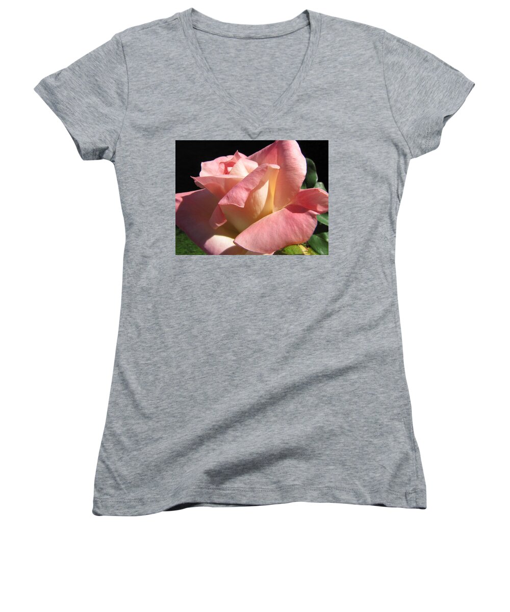 Rose Women's V-Neck featuring the photograph Victorian Beauty by Jennifer Wheatley Wolf