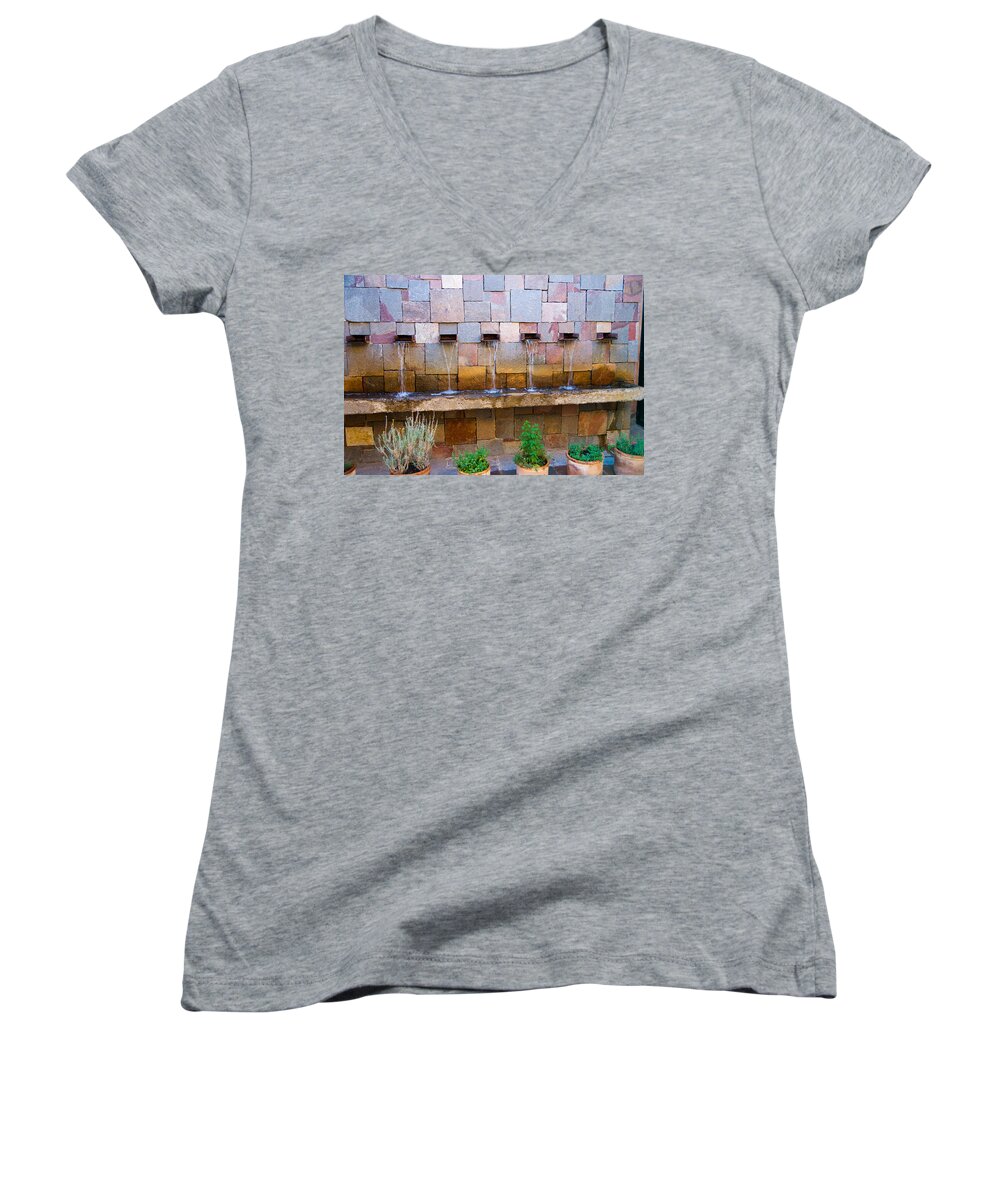 South America Women's V-Neck featuring the photograph Water Art by Kent Nancollas