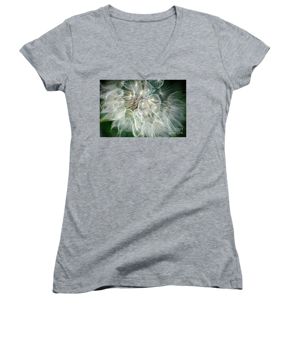 Airy Women's V-Neck featuring the photograph Whisper by Anjanette Douglas