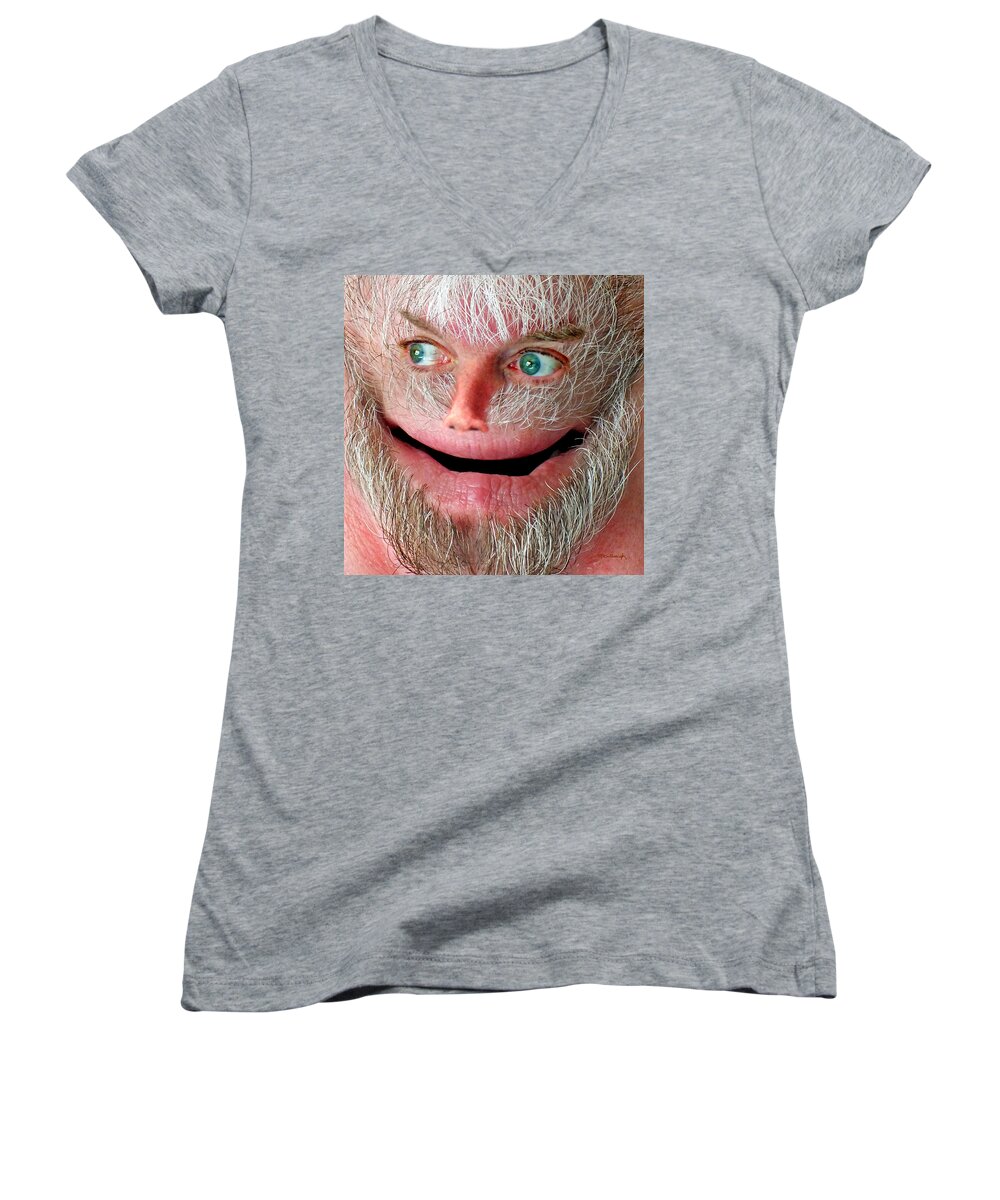 Harry Women's V-Neck featuring the photograph Wondering Harry by Duane McCullough