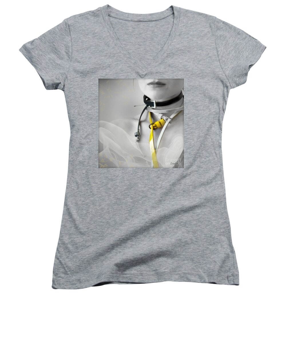 Belts Women's V-Neck featuring the photograph Belt Collection #1 by Eena Bo