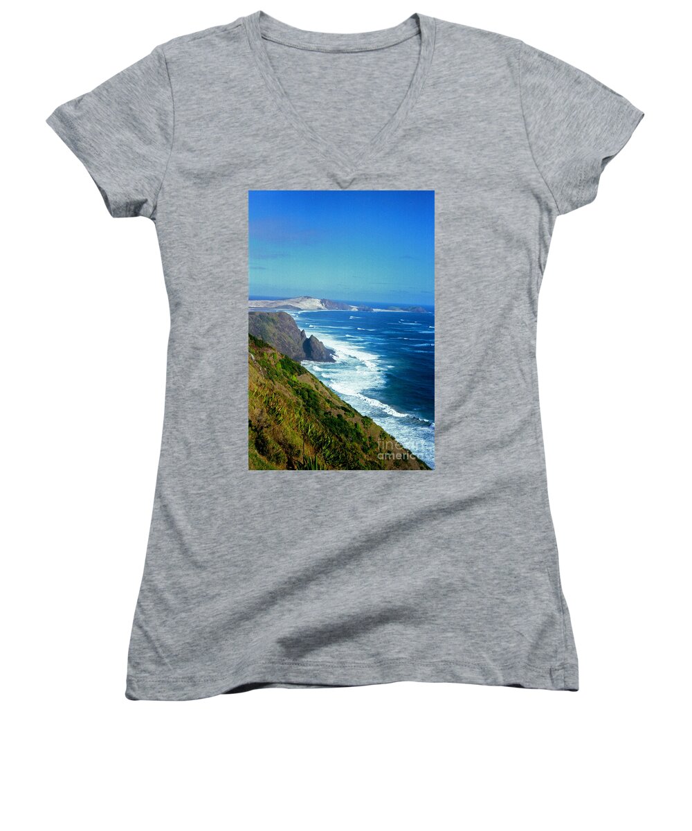 The Cape Women's V-Neck featuring the photograph The Cape by Mark Dodd