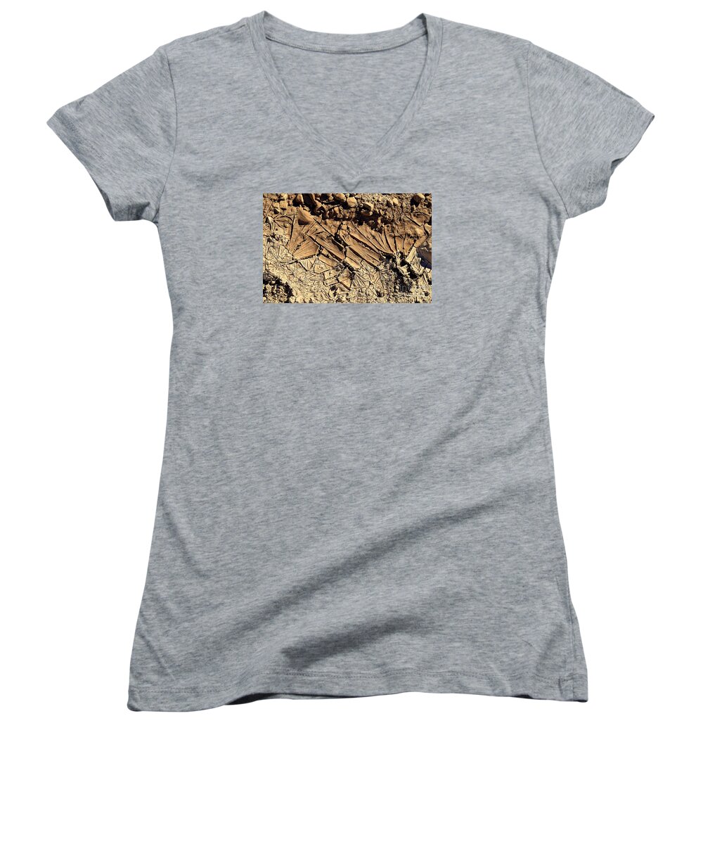 Nature Women's V-Neck featuring the photograph Abstract 3 #1 by Diane montana Jansson