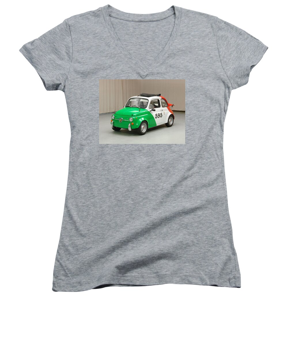 Car Women's V-Neck featuring the digital art Car #20 by Super Lovely