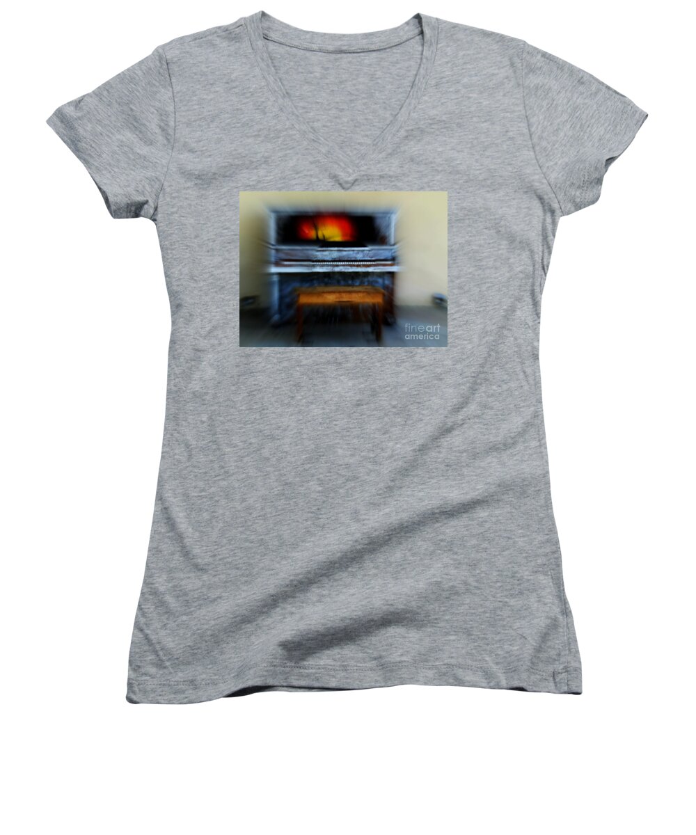  Women's V-Neck featuring the photograph A Lot Of Character by Kelly Awad