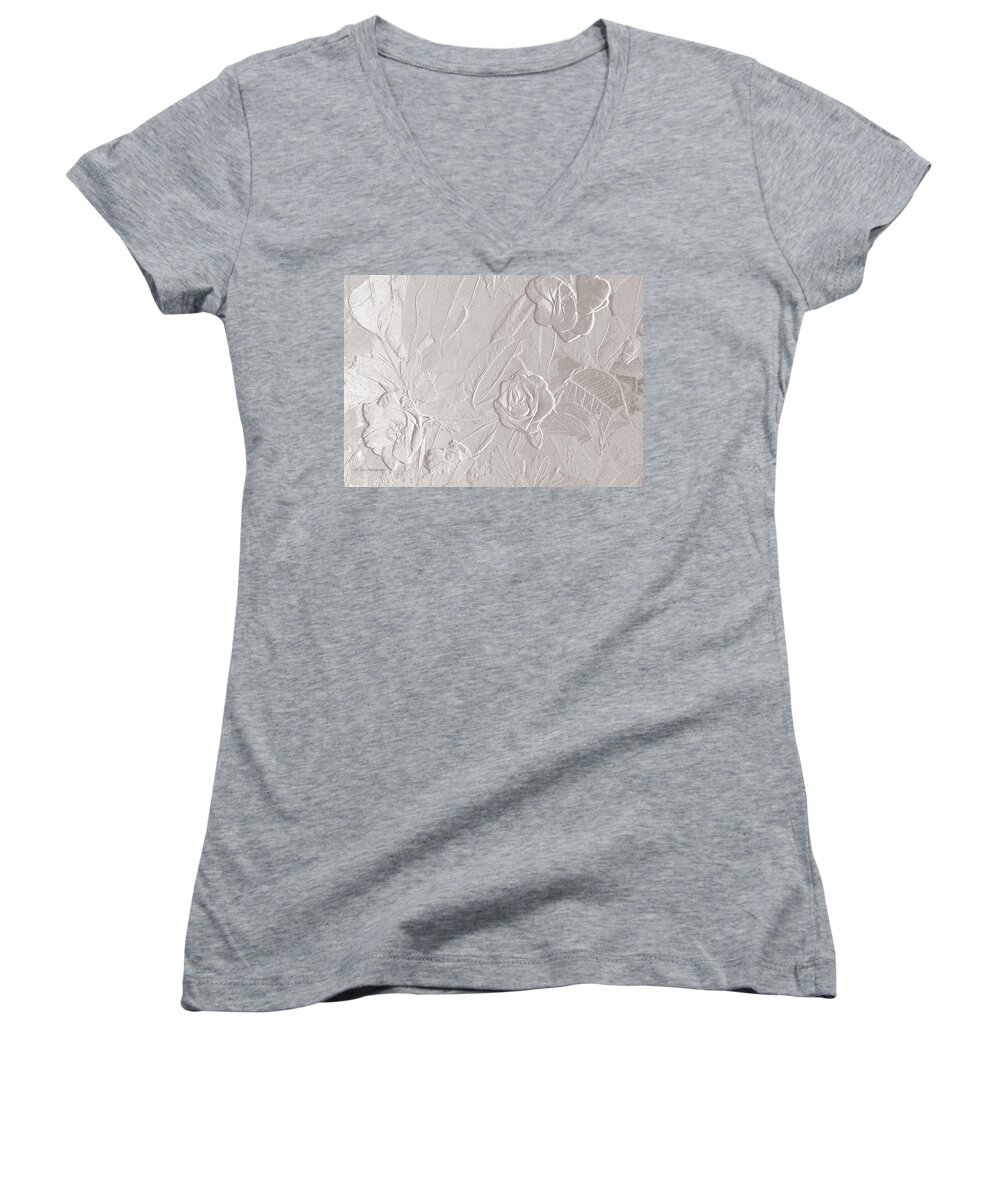 Accent Women's V-Neck featuring the photograph Accents Of Love by Jeanette C Landstrom