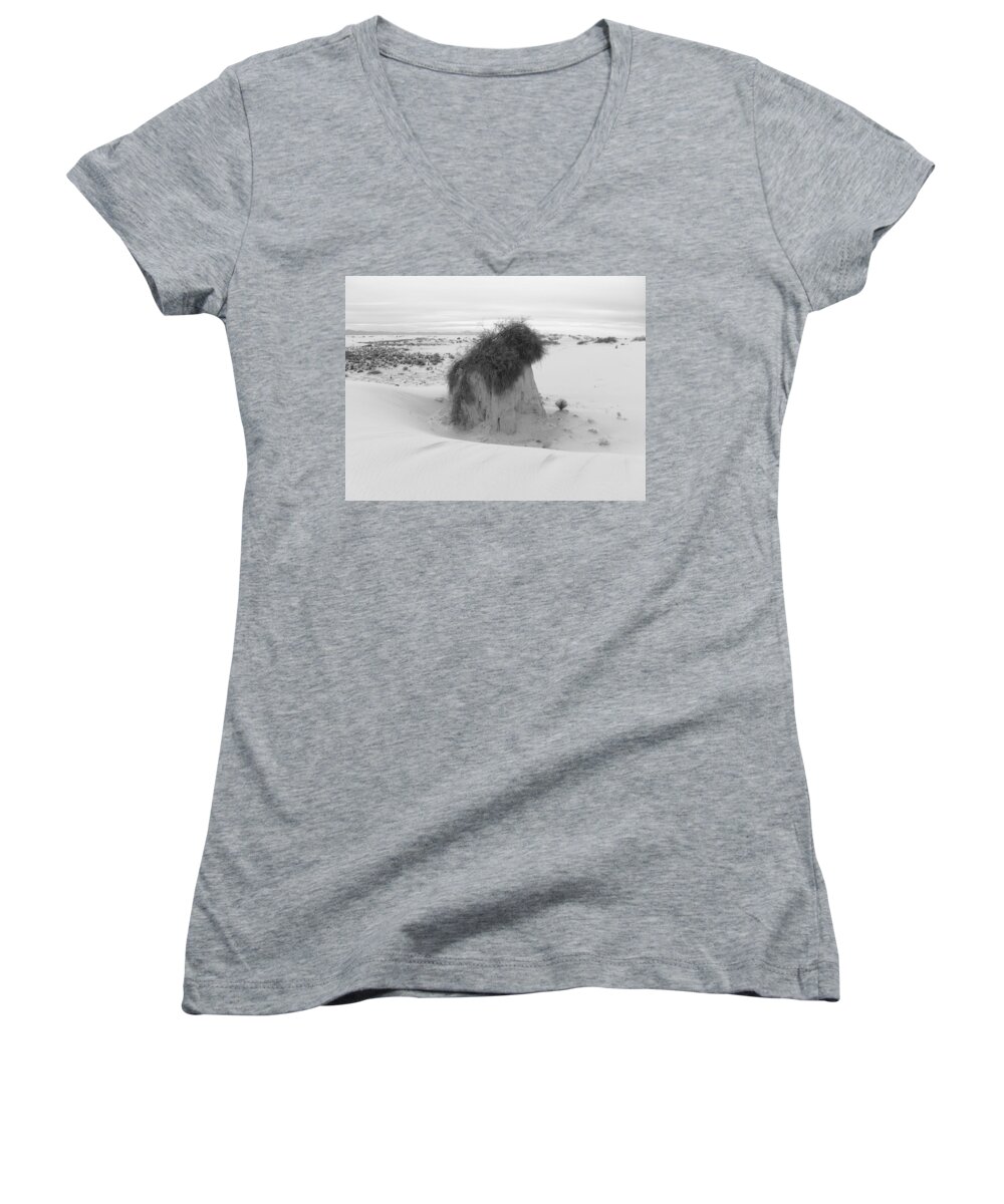 New Mexico Women's V-Neck featuring the photograph Alien Landscape by Christopher Brown