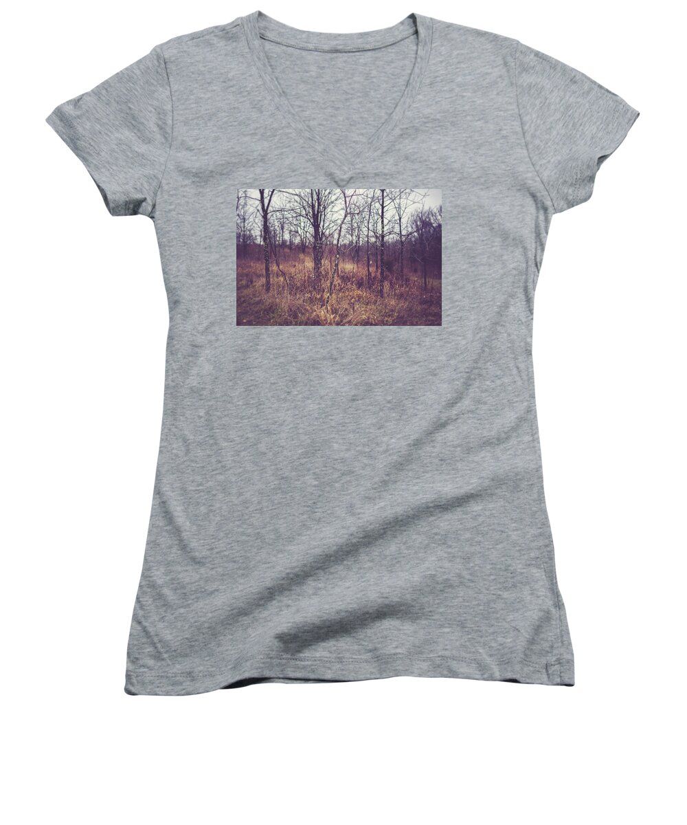 Nature Women's V-Neck featuring the photograph All The While by Shane Holsclaw