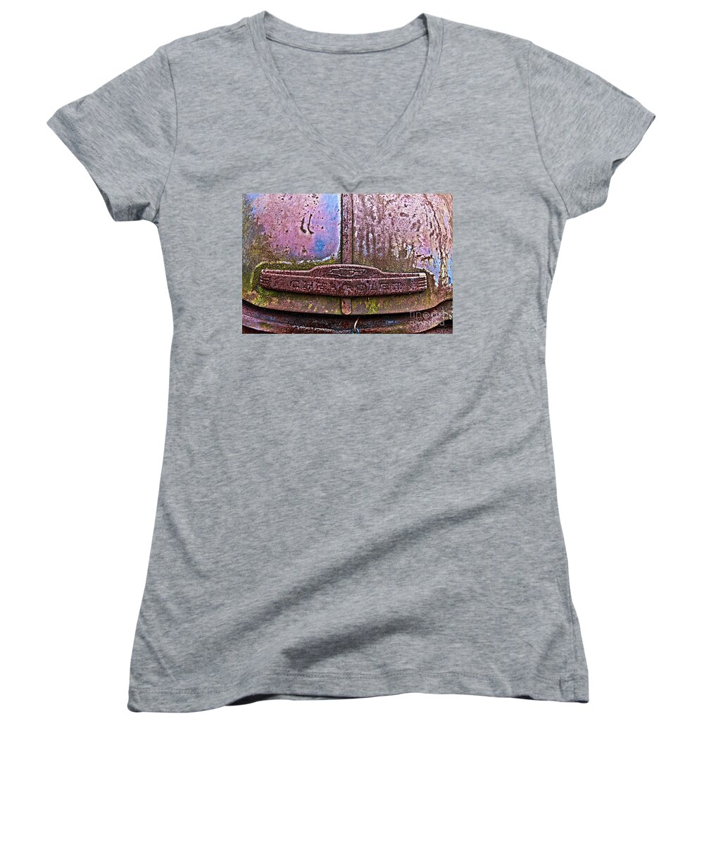 Cars Women's V-Neck featuring the photograph C205 by Tom Griffithe