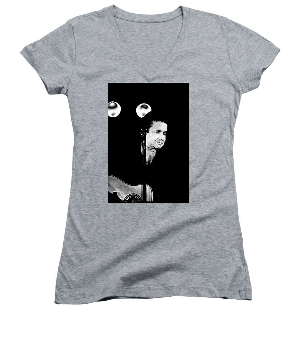 Vertical Women's V-Neck featuring the photograph Cash by Paul W Faust - Impressions of Light