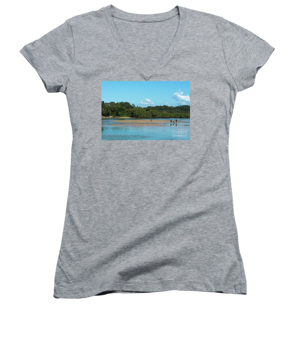 2017 Women's V-Neck featuring the photograph Coffs creek by Andrew Michael