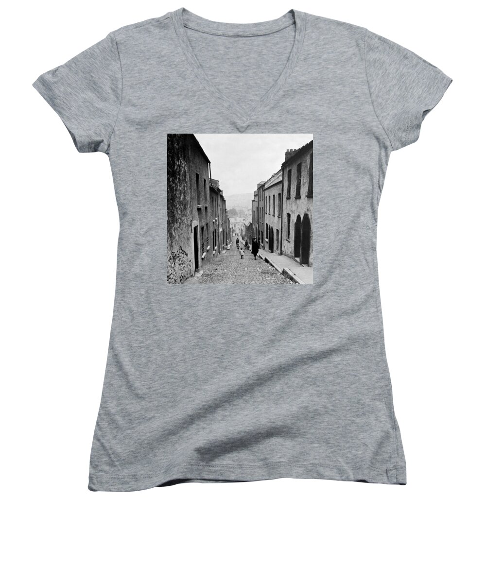 Ireland Women's V-Neck featuring the photograph Cork Ireland - c 1927 by International Images