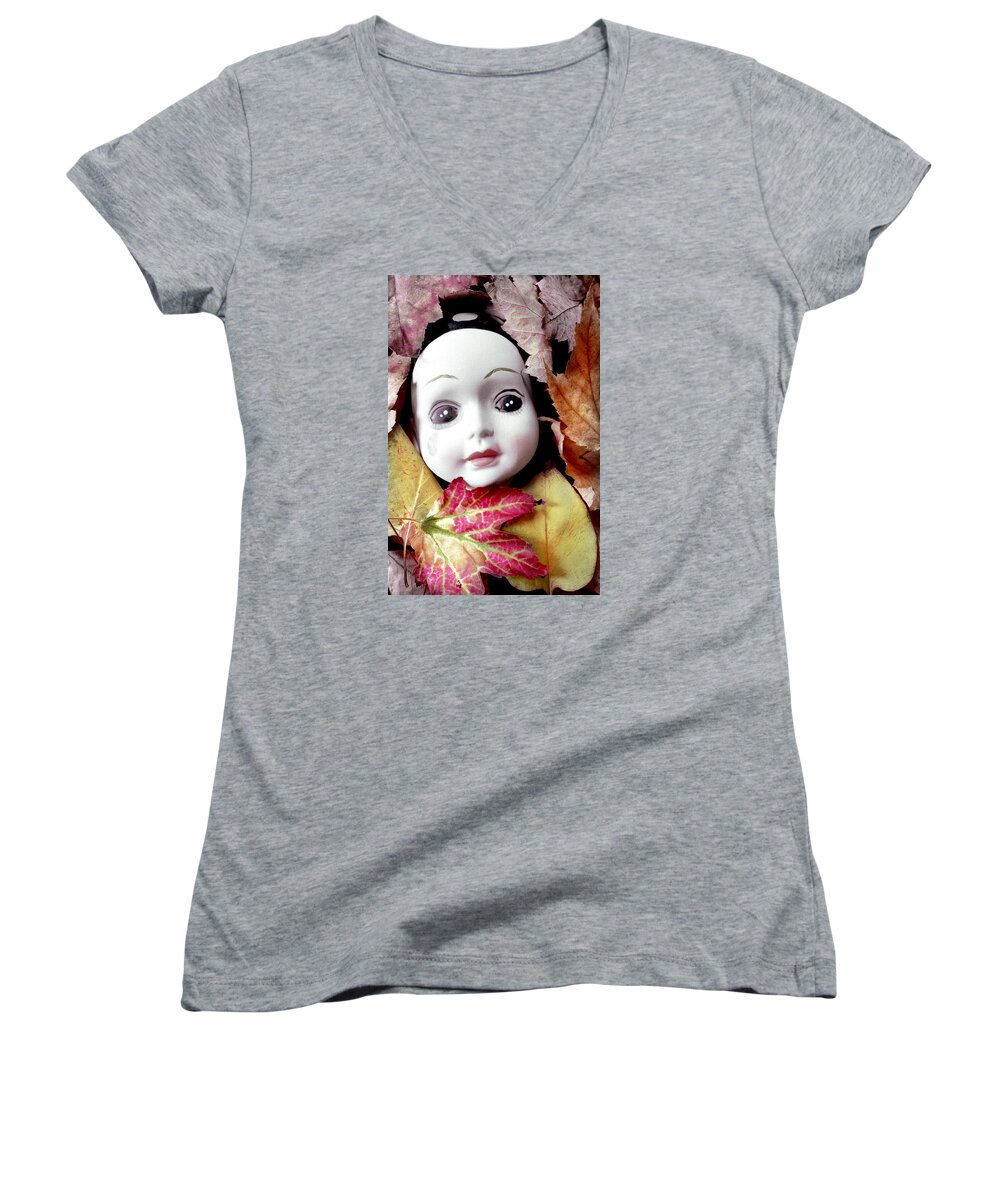 Doll Women's V-Neck featuring the photograph Doll by Andrew Giovinazzo