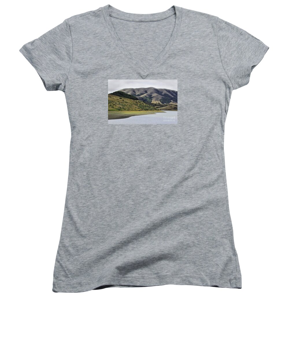 Landscape Women's V-Neck featuring the photograph Elephant Hill by Joyce Creswell